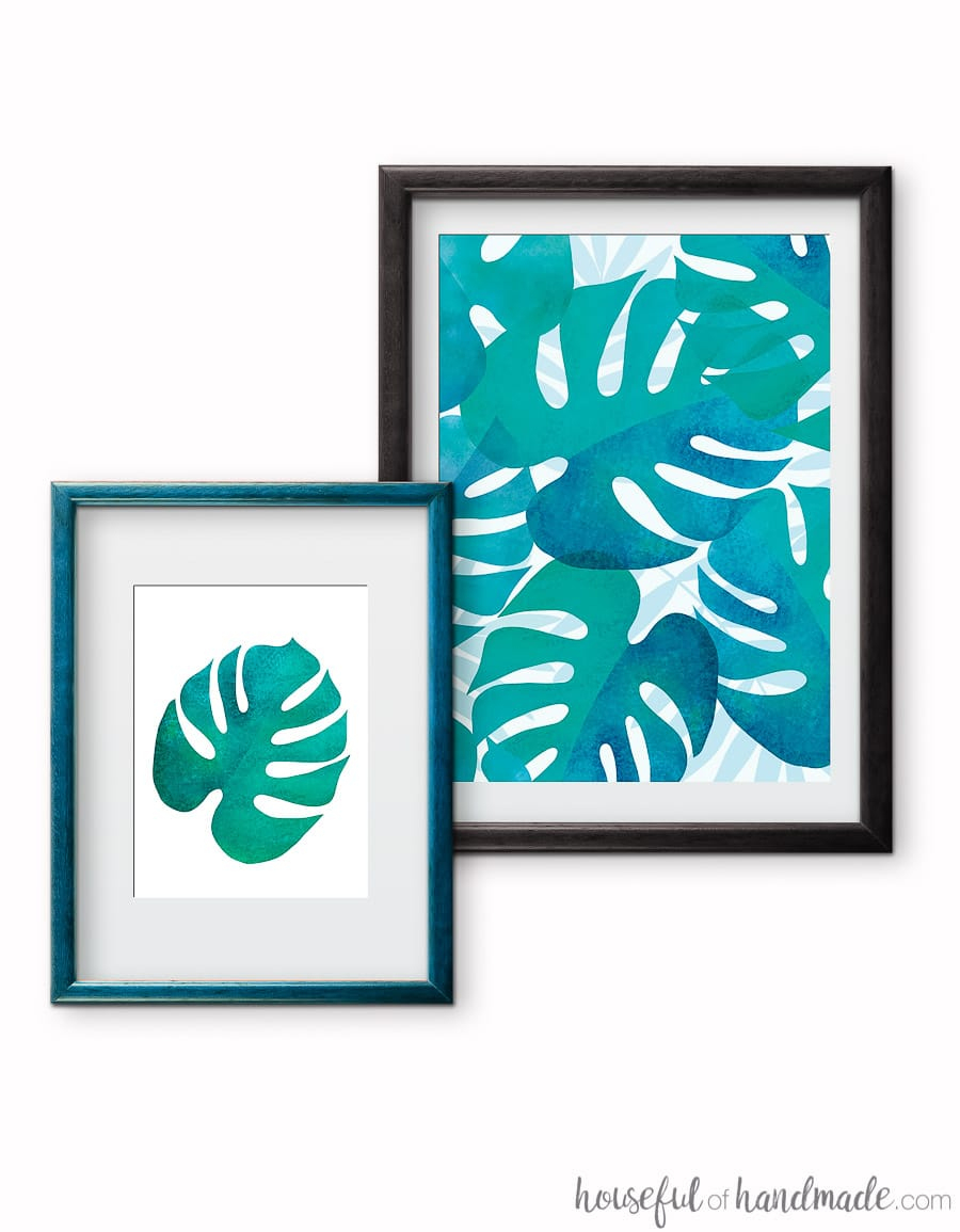 Free Printable Tropical Leaf Prints - Houseful Of Handmade - Free Printable Artwork