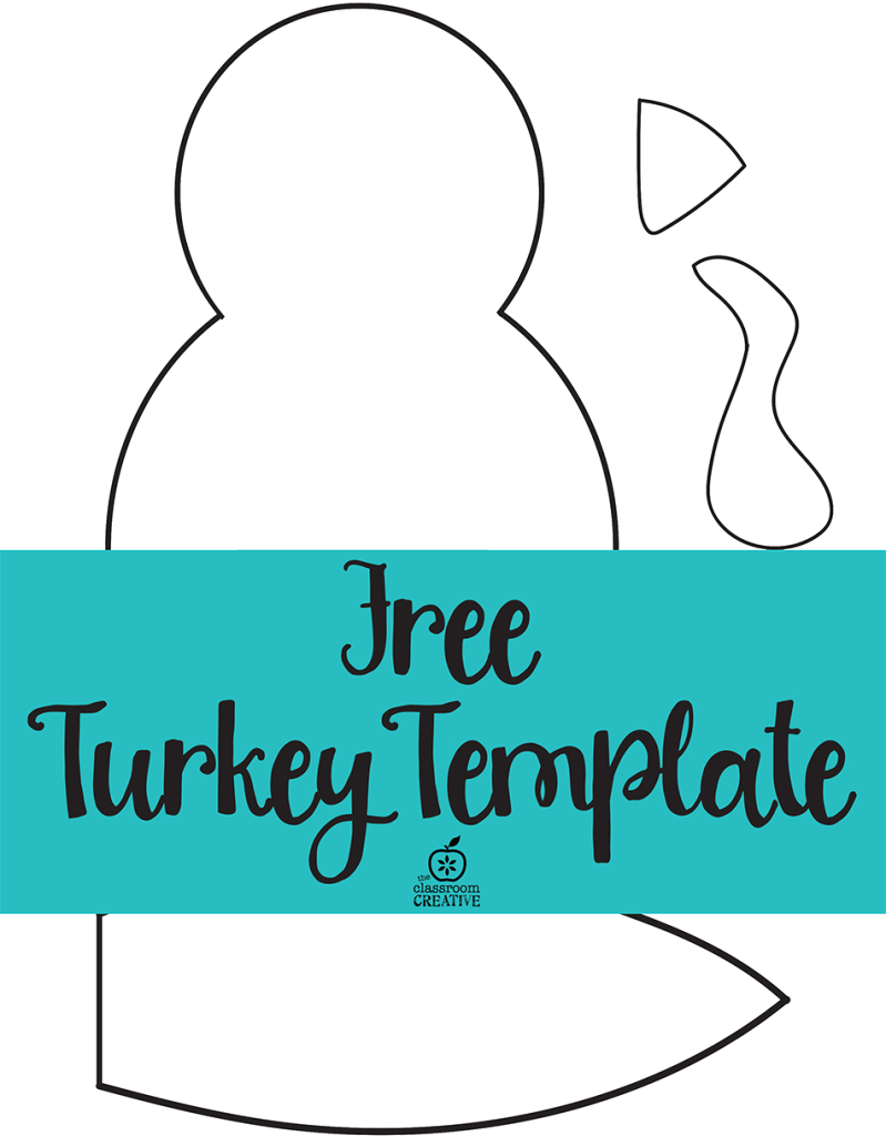 Free Printable Turkey Template. Easy Peasy | Kids Thanksgiving - Free Turkey Cut Out Printable