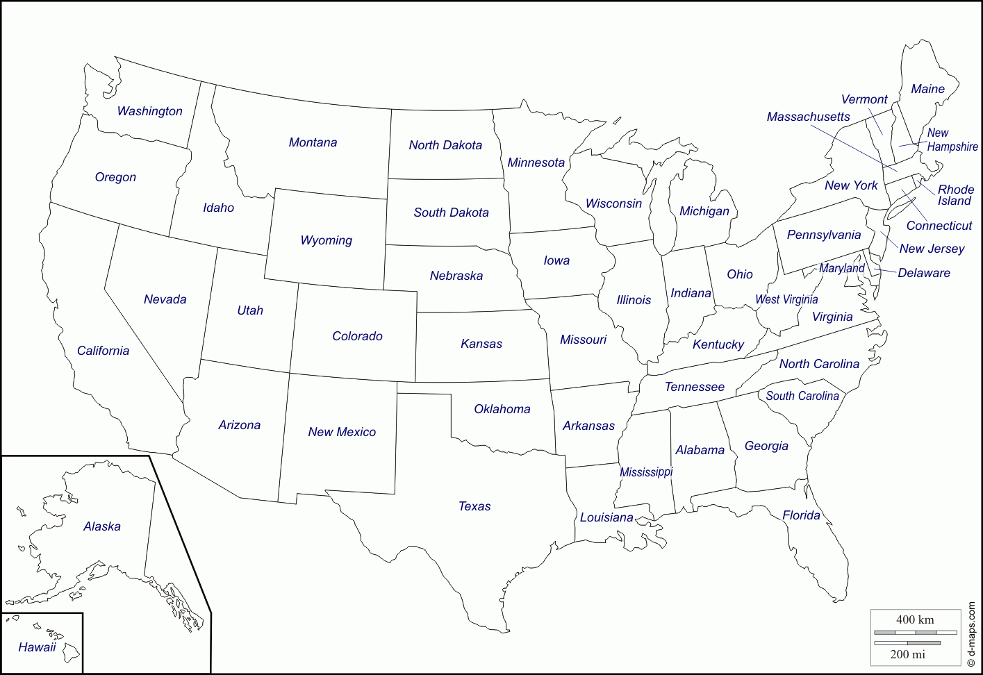 Free Printable Us Maps With State Names Usa Map And State Capitals - Free Printable Usa Map
