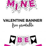 Free Printable Valentine Banner | Simple Everyday Mom | Printable   Free Printable Valentine Decorations