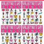 Free Printable Valentine Bingo Cards For All Ages   Play Party Plan   Free Printable Bingo Games