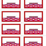 Free Printable Valentines Day Labels | Everything Valentines Day   Free Printable Heart Labels