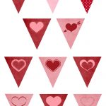 Free Printable Valentines Mix And Match Bunting   Free Printable Heart Designs