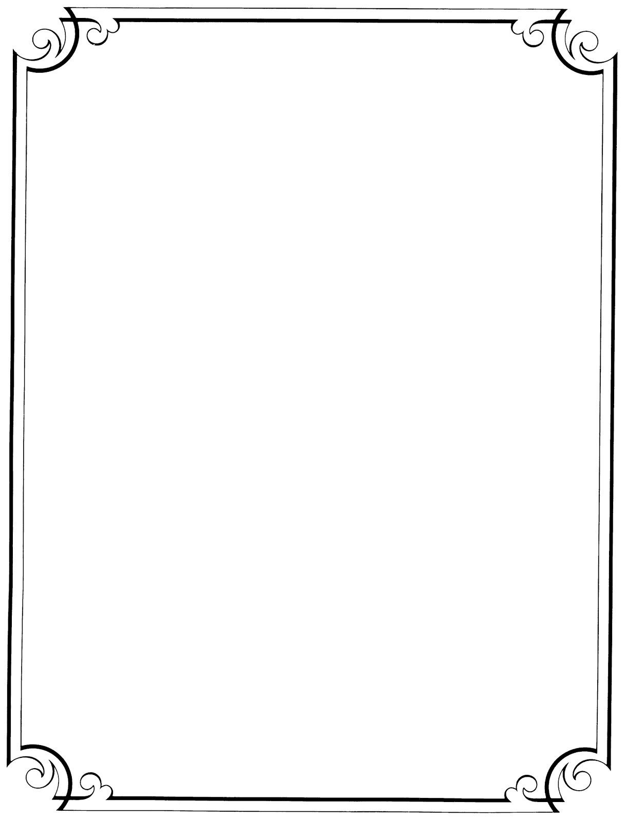 Printable Paper Border Designs