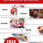 Free Printable Visual Schedule For Preschool   No Time For Flash Cards   Free Printable Picture Schedule For Preschool