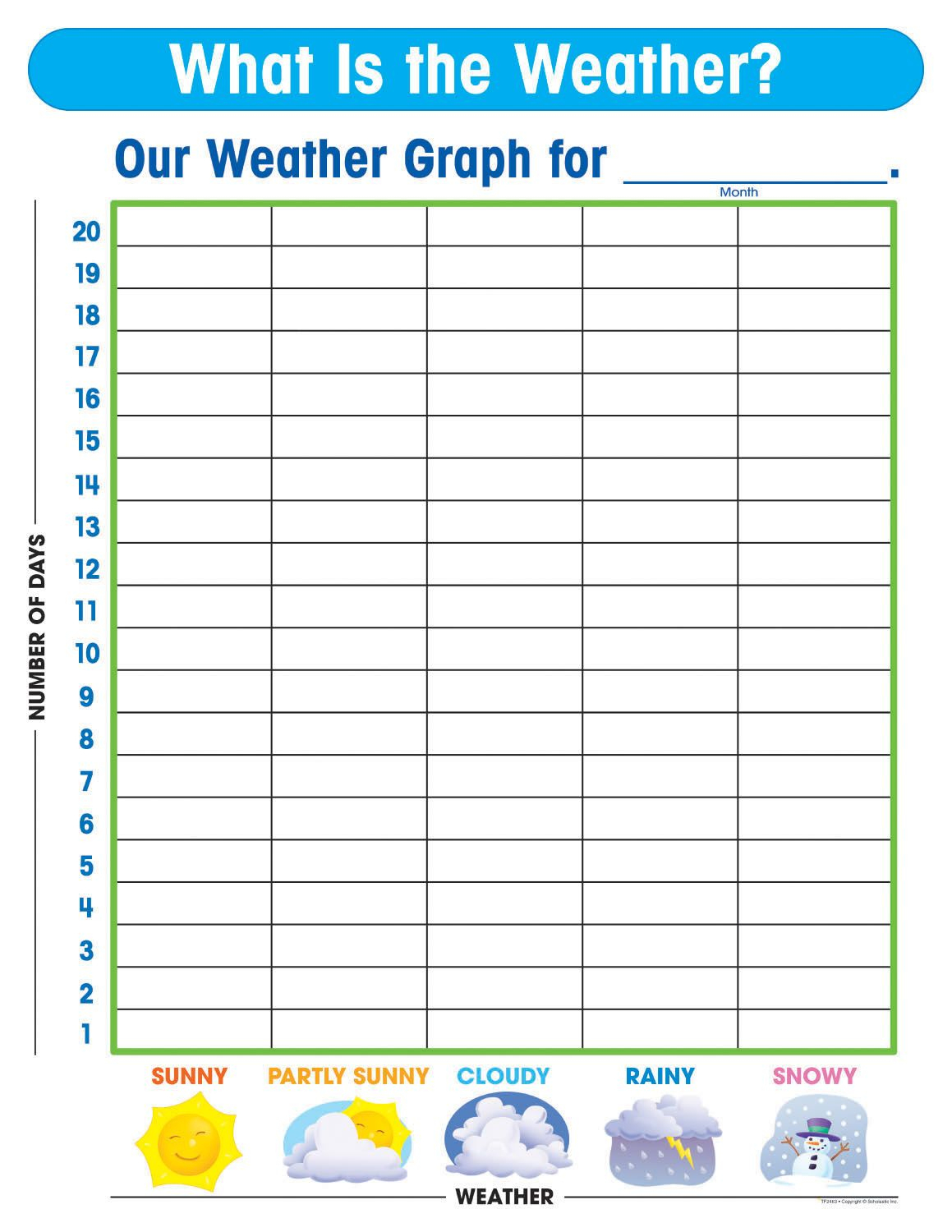 Free Printable Weather Graphs For Kindergarten - Free Printable Weather Chart For Preschool