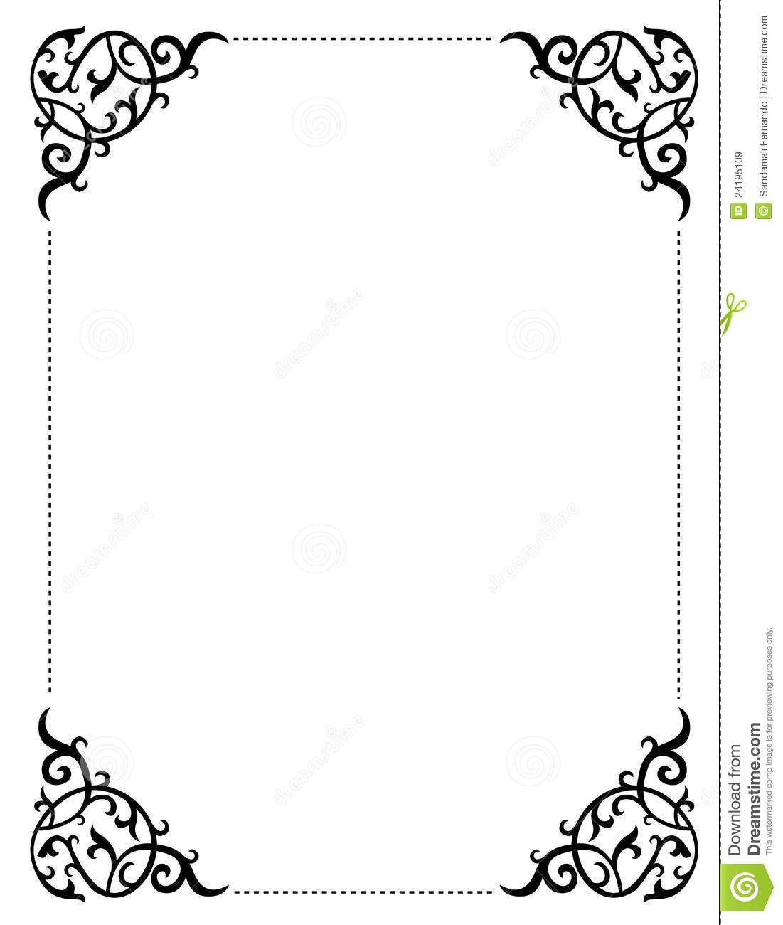 Free Printable Wedding Clip Art Borders And Backgrounds Invitation - Free Printable Halloween Stationery Borders