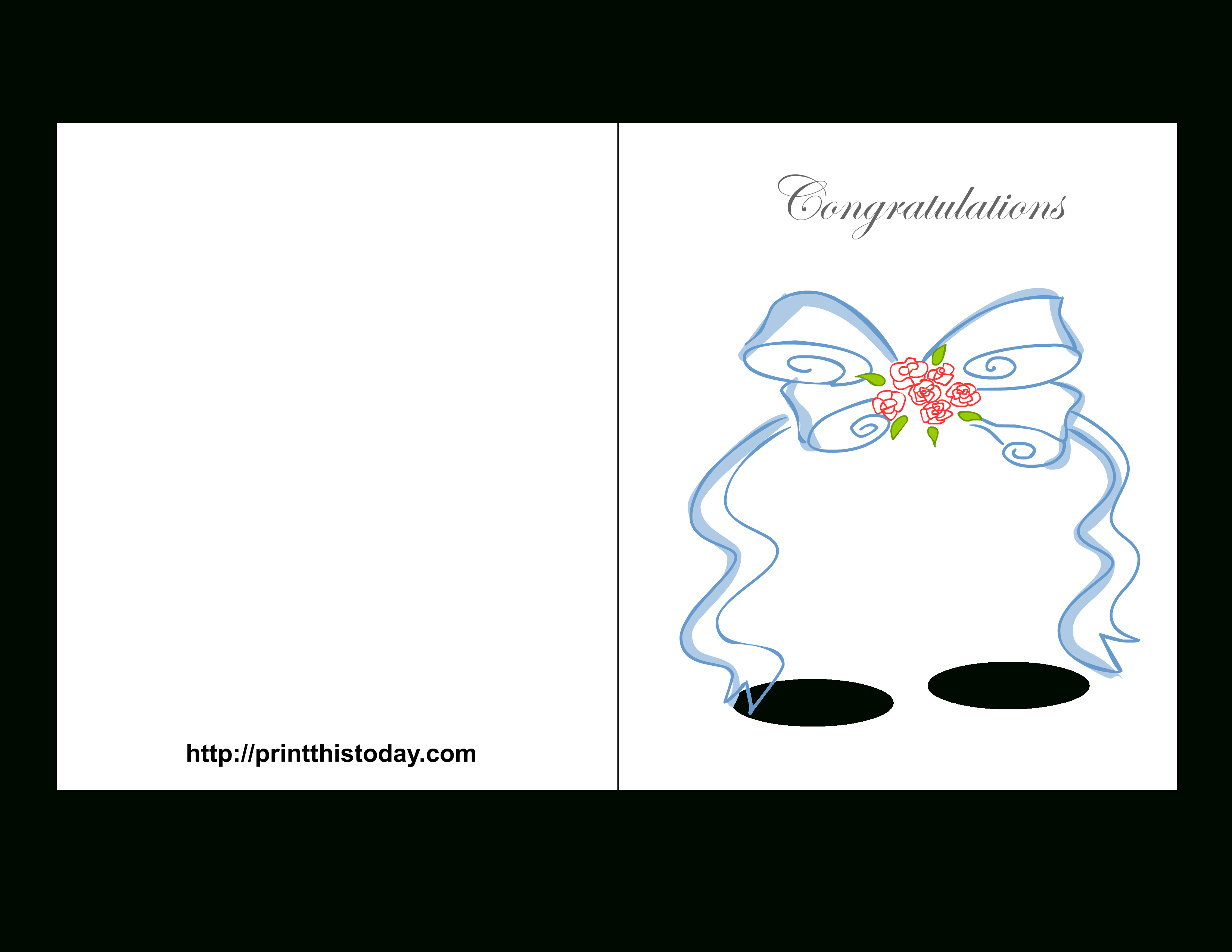 Free Printable Wedding Congratulations Cards - Free Printable Wedding Shower Greeting Cards