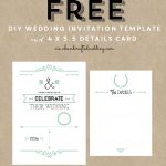 Free Printable Wedding Invitation Template | ** All Things Wedding   Free Printable Wedding Invitation Templates