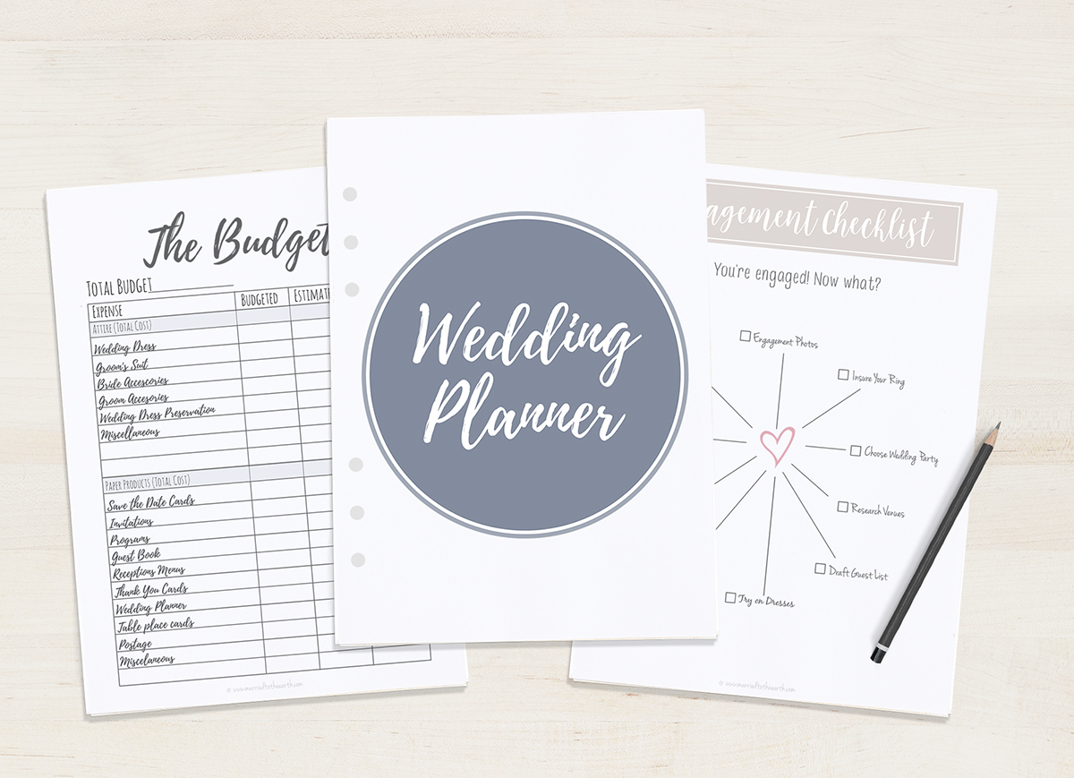 Free Printable Wedding Planner - A5 &amp;amp; Letter - Free Printable Wedding Planner Book Online