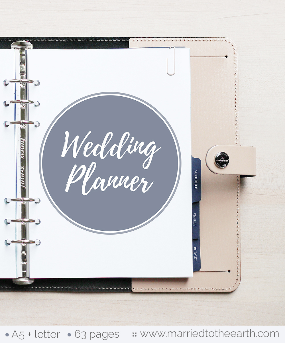 Free Printable Wedding Planner - A5 &amp;amp; Letter - Free Printable Wedding Planner