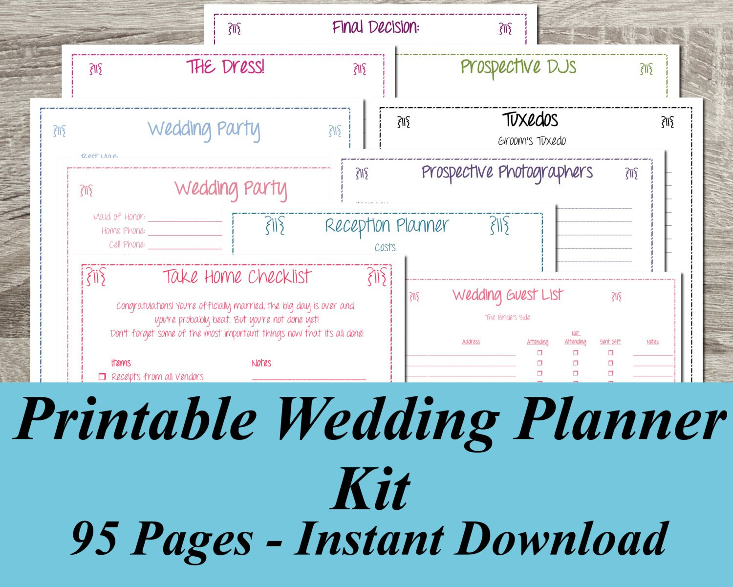 Free Printable Wedding Planner Pdf Free Printable