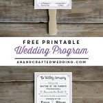 Free Printable Wedding Program | Crafty 2 The Core~Diy Galore   Free Printable Wedding Programs
