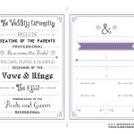 Free Printable Wedding Program | Wedding Ideas | Pinterest | Wedding   Free Printable Wedding Maps
