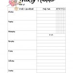 Free Printable Weekly Planners: Monday Start   Free Printable Weekly Planner