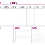 Free Printable Weekly Schedule Page 1   Paper And Landscapes   Free Printable Weekly Schedule