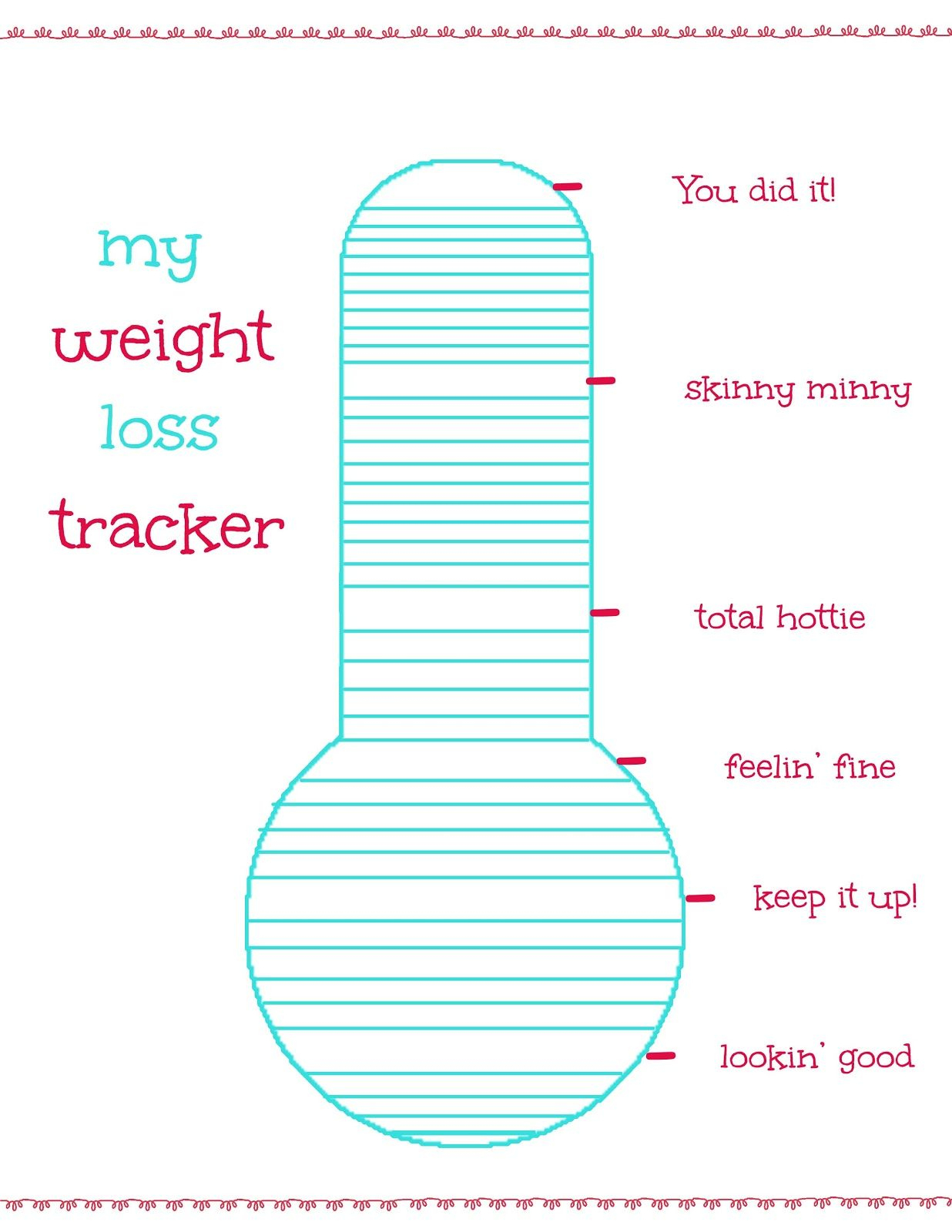 Free Printable Weight Loss Log | Free Weight Loss Tracker Printable - Free Printable Weight Loss Tracker Chart