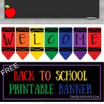 Free Printable Welcome Back To School Banner | The Best From   Free Printable Welcome Back Signs For Work