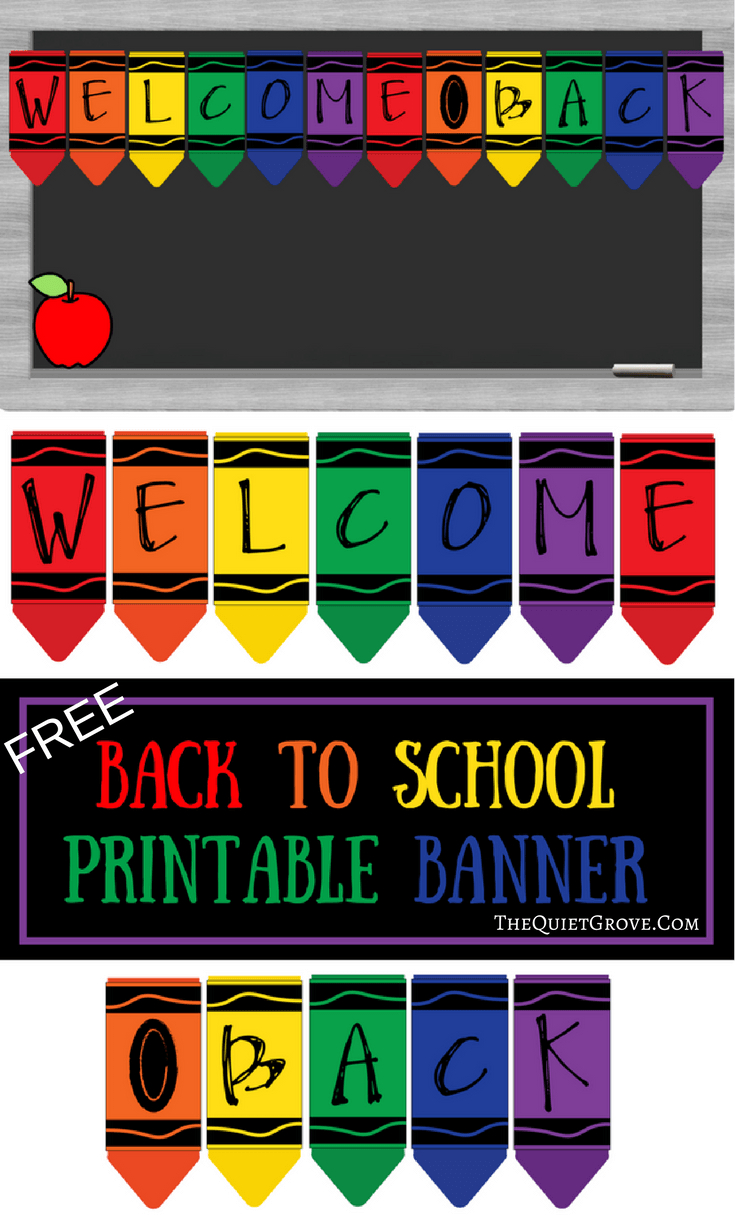 Welcome Back Banner Printable Free Free Printable