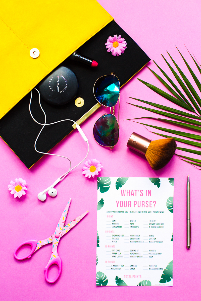Free Printable &amp;#039;what&amp;#039;s In Your Purse?&amp;#039; Hen Party &amp;amp; Bridal Shower - Free Printable What&amp;amp;#039;s In Your Purse Game