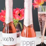 Free Printable Wine Bottle Labels 30Th Birthday Idea | 30Th Birthday   Free Printable Mini Champagne Bottle Labels