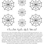 Free Printable~Chocolate Spider Web Tutorial .<3Anna And Blue   Free Printable Spider Web