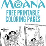 Free Printables: Disney Moana Coloring Pages   Comic Con Family   Moana Coloring Pages Free Printable