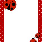 Free Printables ~ Ladybug Birthday Invitation, Garland, Cupcake   Free Printable Ladybug Invitations