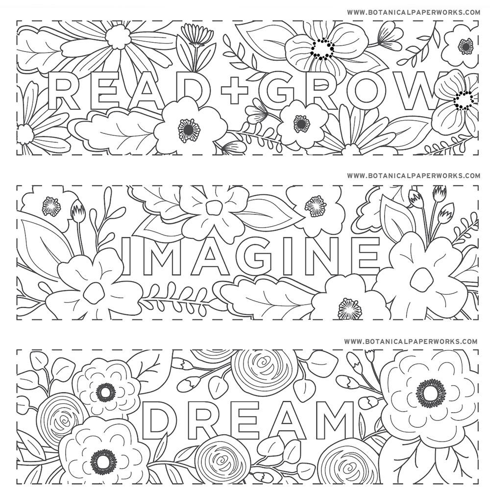 Free Printables} Read + Grow Coloring Bookmarks For Back-To-School - Free Printable Bookmarks