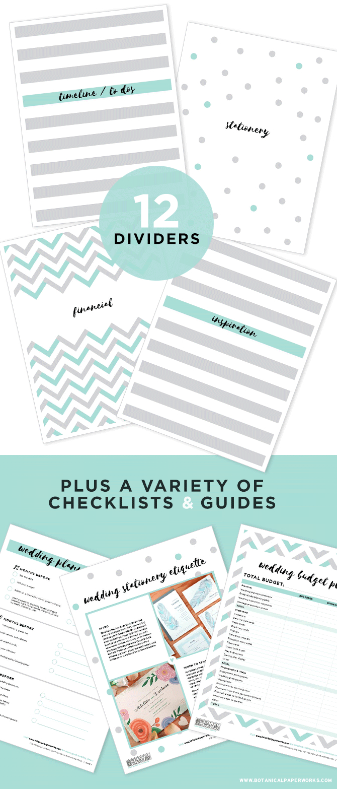 Free Printables} Wedding Planning Binder Download With New Bonus - Free Printable Binder Paper