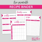 Free Recipe Binder Printable Download | The Bewitchin' Kitchen   Free Printable Recipe Binder