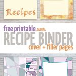Free Recipe Binder Printables – Moms And Crafters   Free Printable Recipe Binder
