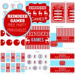 Free Reindeer Games Party Printables From Printabelle | Catch My Party   Free Printable Christmas Party Signs
