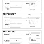 Free Rent Receipt Template   Pdf | Word | Eforms – Free Fillable Forms   Free Printable Rent Receipt
