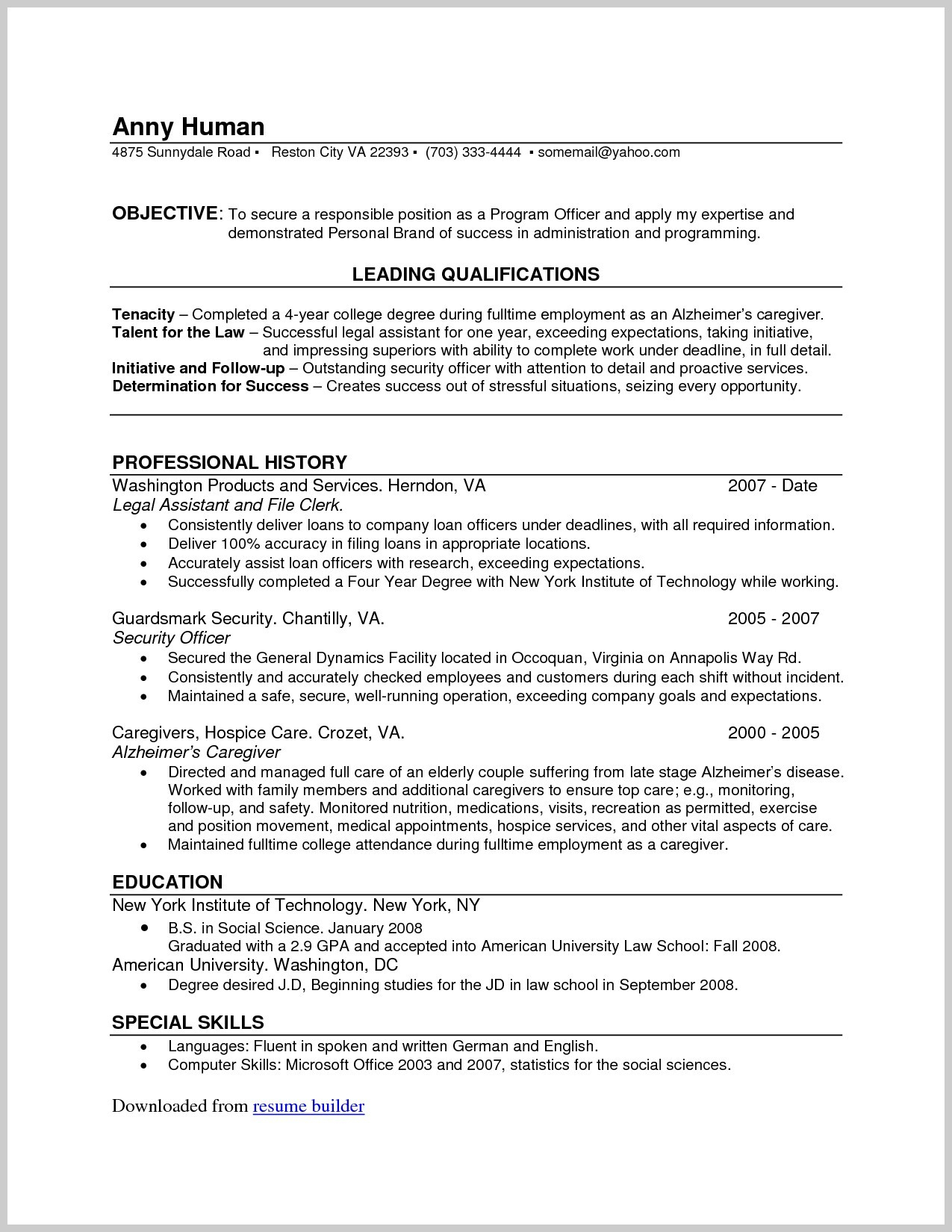 Free Resume Maker Online Lovely Free Printable Resume Builder - Free Printable College Degrees