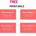 Free She's Ready To Pop! Tags, Labels, Baby Shower Tags From Www   Free Printable She&#039;s Ready To Pop Labels