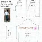Free Shirt Pattern For Ken Dolls, Twilight's Edward Cullen Doll, And   Ken Clothes Patterns Free Printable