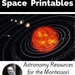 Free Space Printables || Astronomy Resources For The Montessori   Free Printable Solar System Flashcards