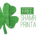 Free St. Patrick's Day Printable   Shamrock Print   Youtube   Free Printable Shamrocks