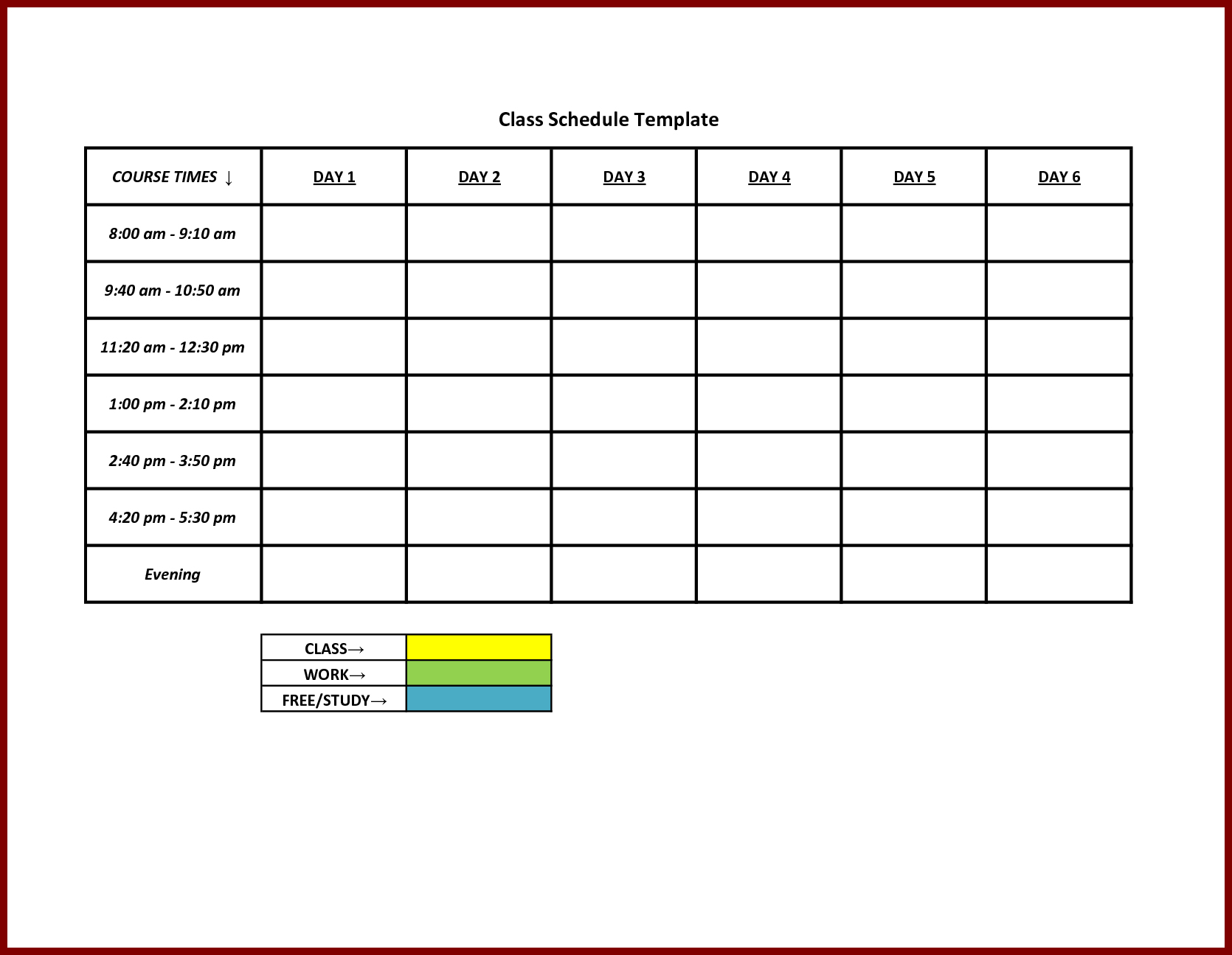 Free Staff Schedule Template For | Smorad - Free Printable Blank Work Schedules