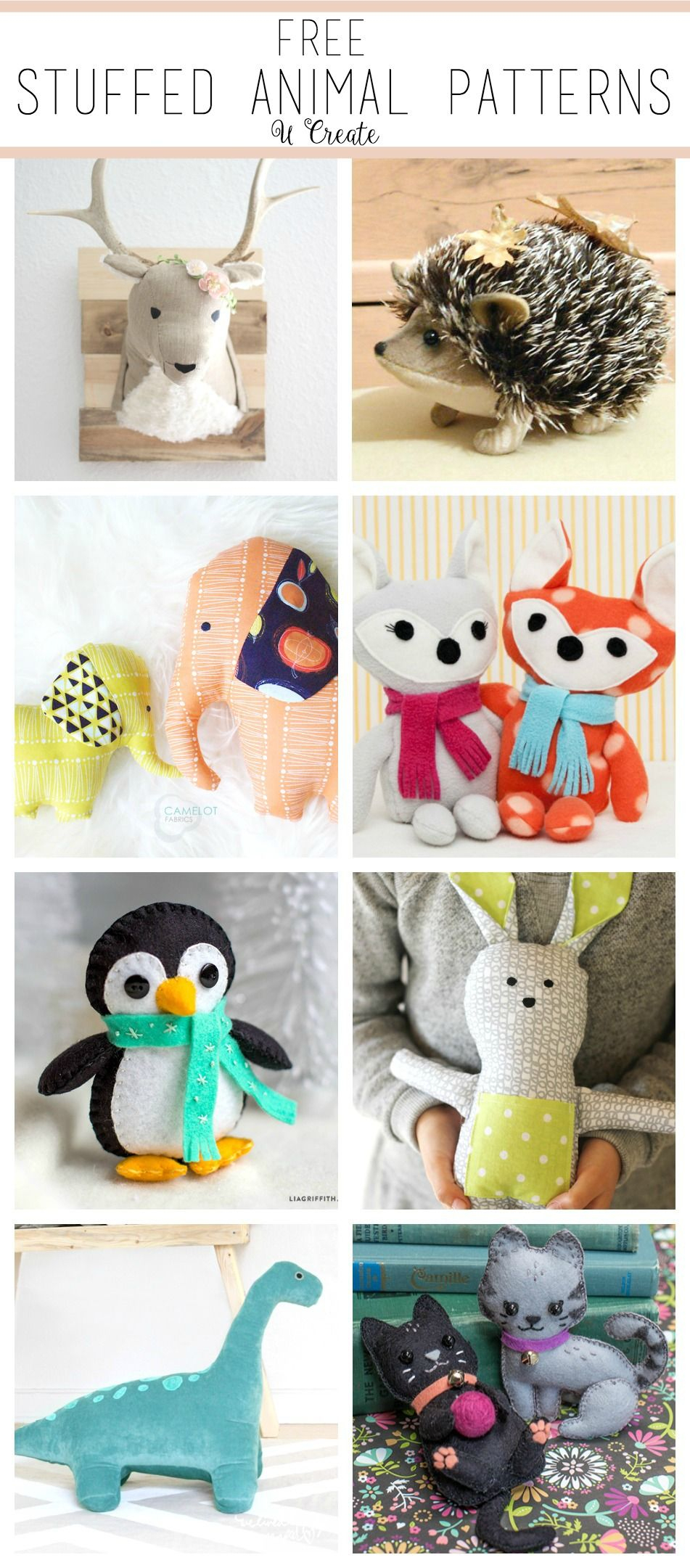 Free Stuffed Animal Patterns - The Cutest | Amigurumi | Pinterest - Free Printable Stuffed Animal Patterns