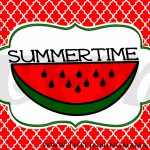 Free Summer Printable Word Art  Summertimewww.thepinningmama   Free Printable Summer Clip Art