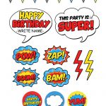 Free Superhero Pary Printables | Super Parties For Superheroes   Superhero Name Tags Free Printable