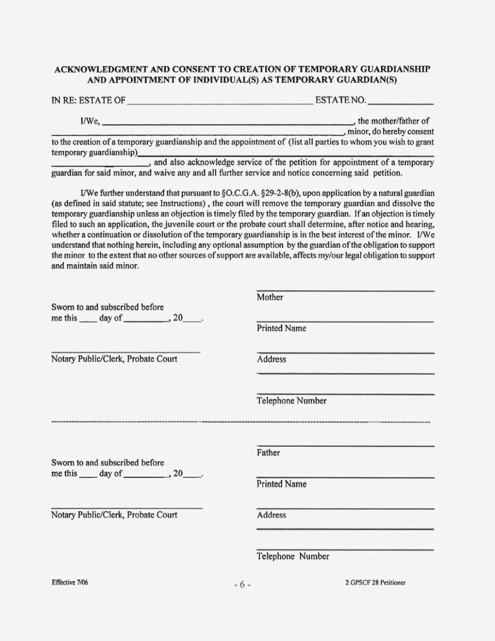 Free Temporary Guardianship Forms Kansas | Resume Examples – Free - Free Printable Temporary Guardianship Form