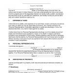 Free Tennessee Last Will And Testament Template   Pdf | Word   Free Printable Wills