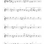 Free Tenor Saxophone Sheet Music, The Star Spangled Banner   Free Printable Piano Sheet Music For The Star Spangled Banner