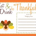 Free Thanksgiving Printables From The Party Bakery | Free Printables   Free Printable Thanksgiving Invitation Templates