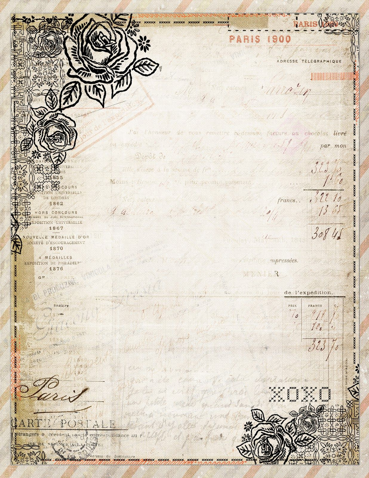 Free To Download! Printable Vintage Style French Stationaryjodie - Free Printable Paper
