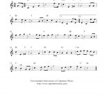 Free Trumpet Sheet Music | The Star Spangled Banner   Free Printable Piano Sheet Music For The Star Spangled Banner