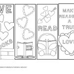 Free Valentine's Day Bookmarks To Color!   The Purposeful Mom   Free Printable Valentine Books